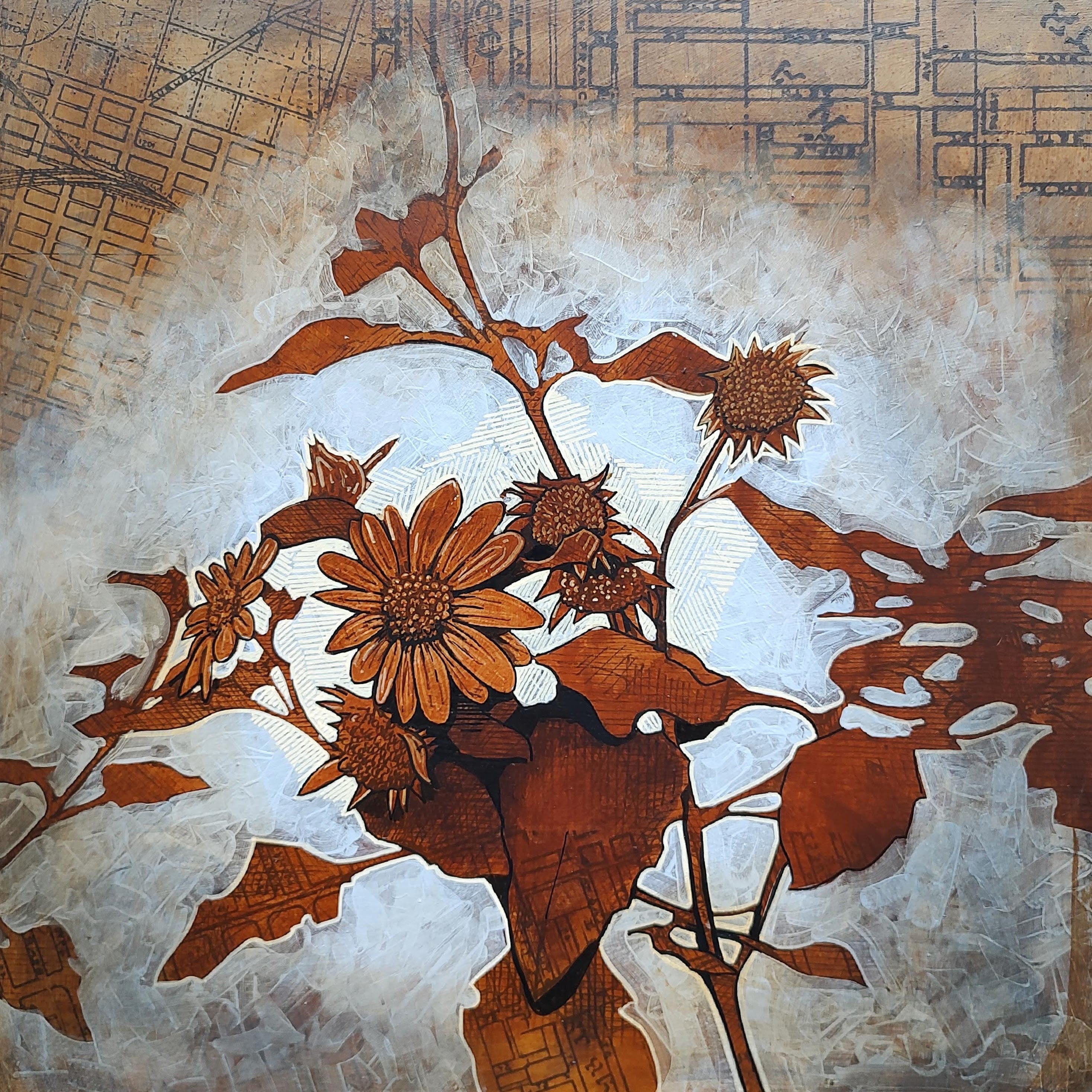 City Wild Sunflowers 1 In Passing Jonathan Espalin Arts