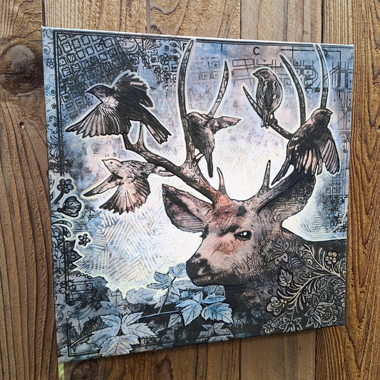 "Glade Guardian" 18inch Hand Embellished Canvas