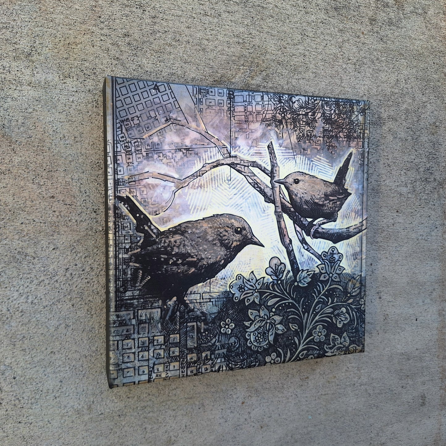 10" Hand Embellished Canvas