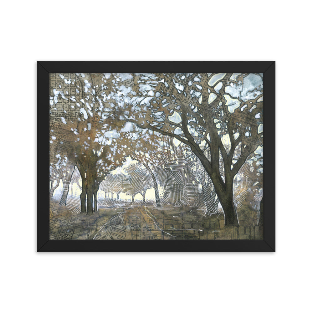 Oaken Path Study #3 Framed Print