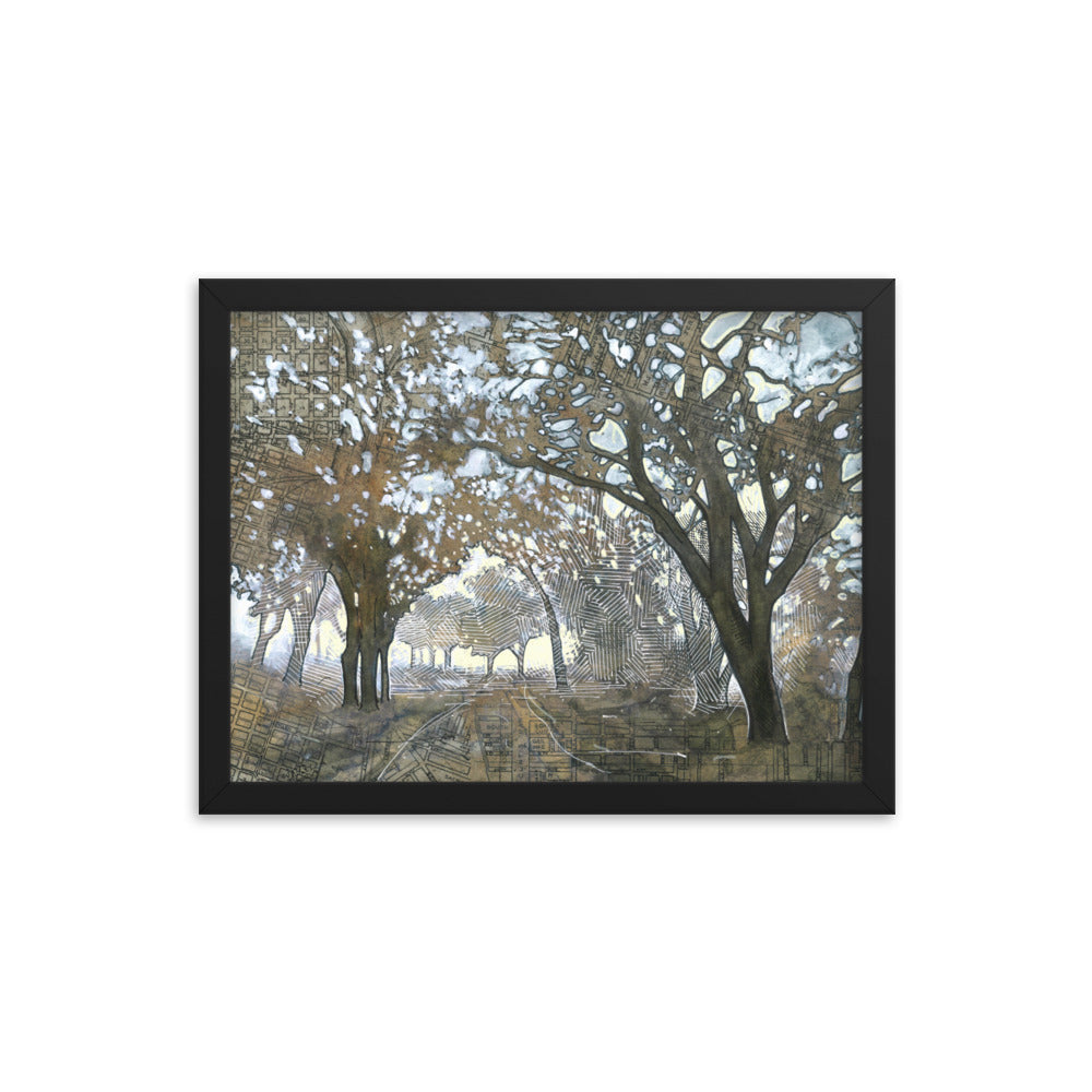 Oaken Path Study #3 Framed Print