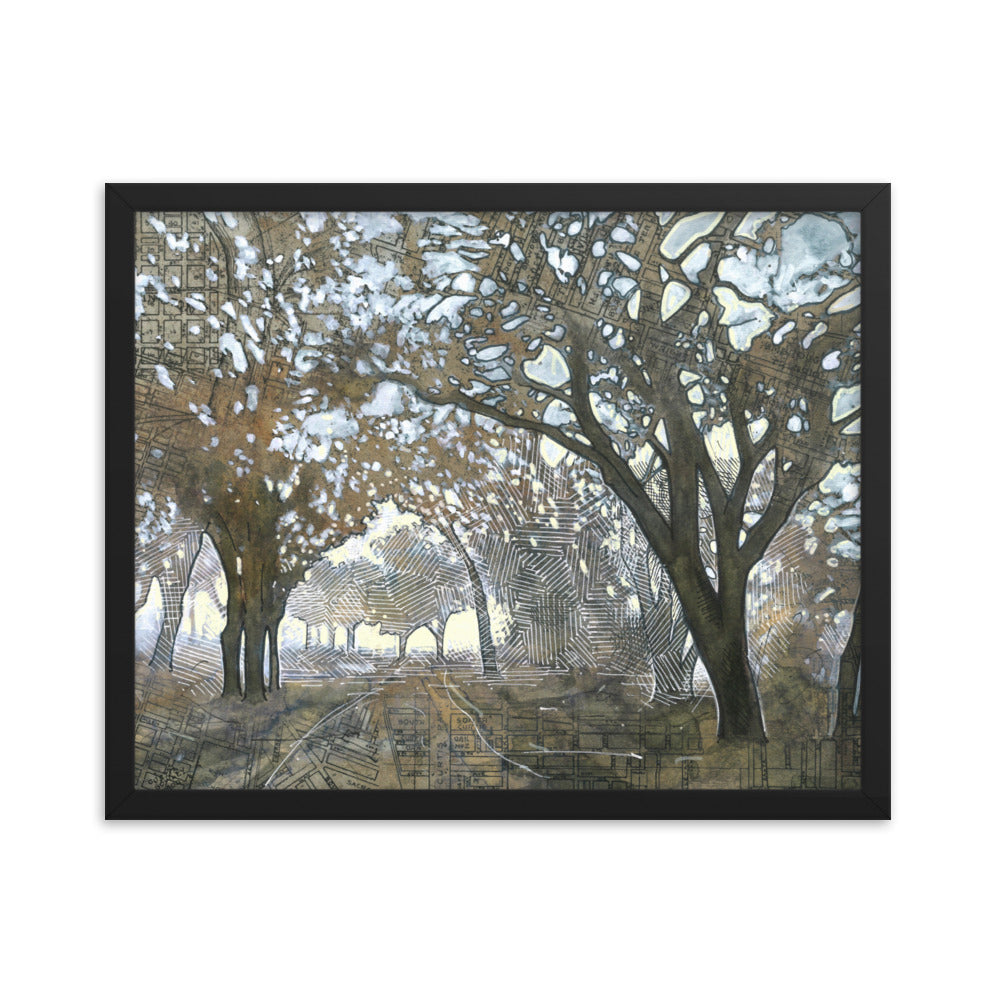 Oaken Path Study #3 Framed Print