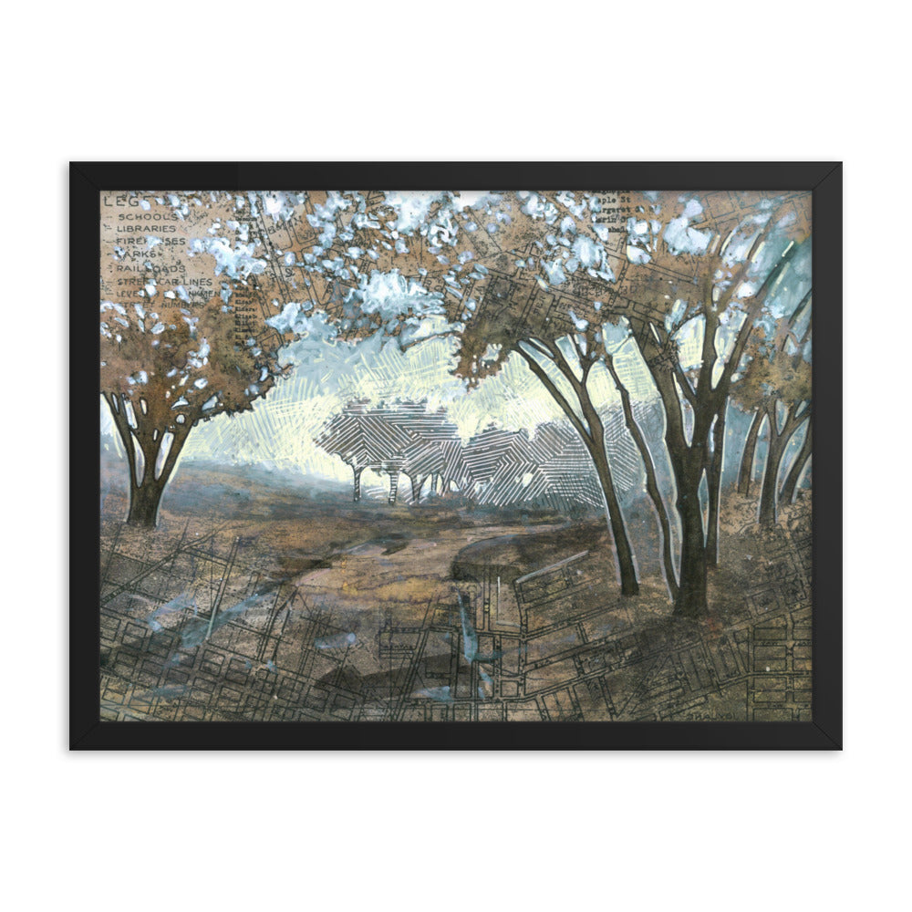 Oaken Path Study #2 Framed Print