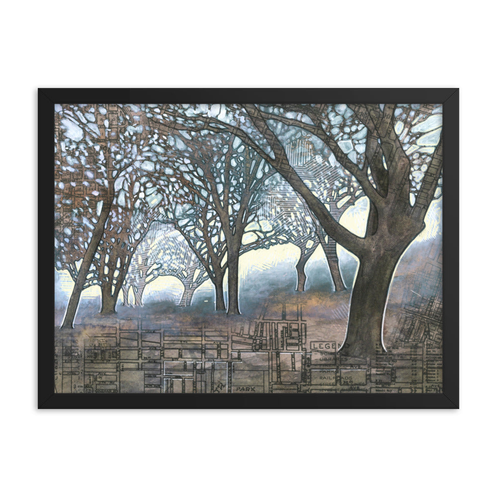 Oaken Path Study #4 Framed Print