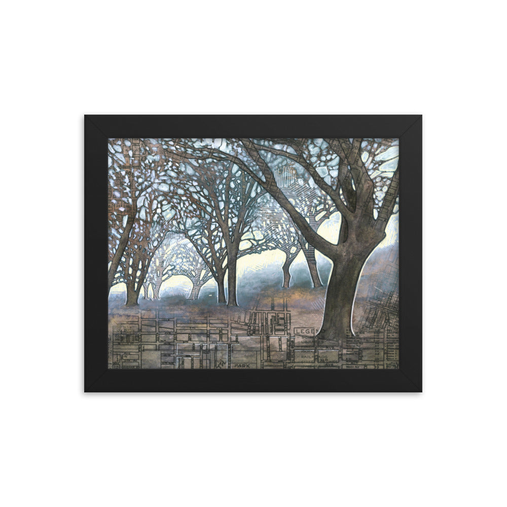 Oaken Path Study #4 Framed Print