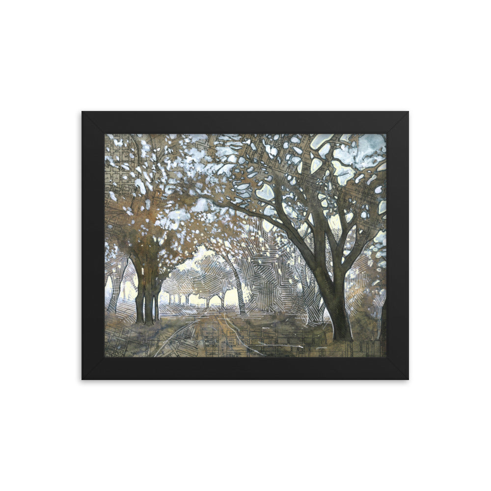 Oaken Path Study #3 Framed Print