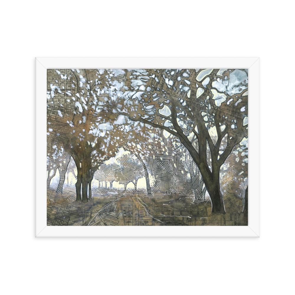 Oaken Path Study #3 Framed Print