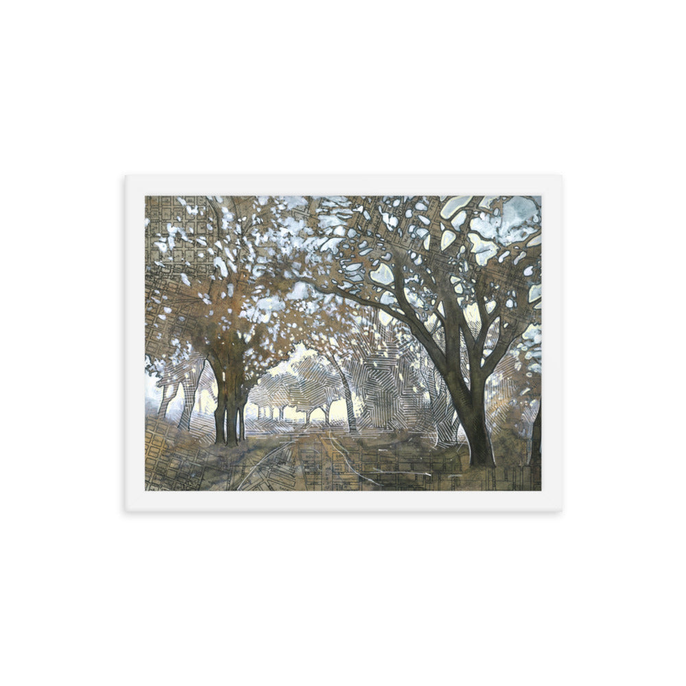 Oaken Path Study #3 Framed Print