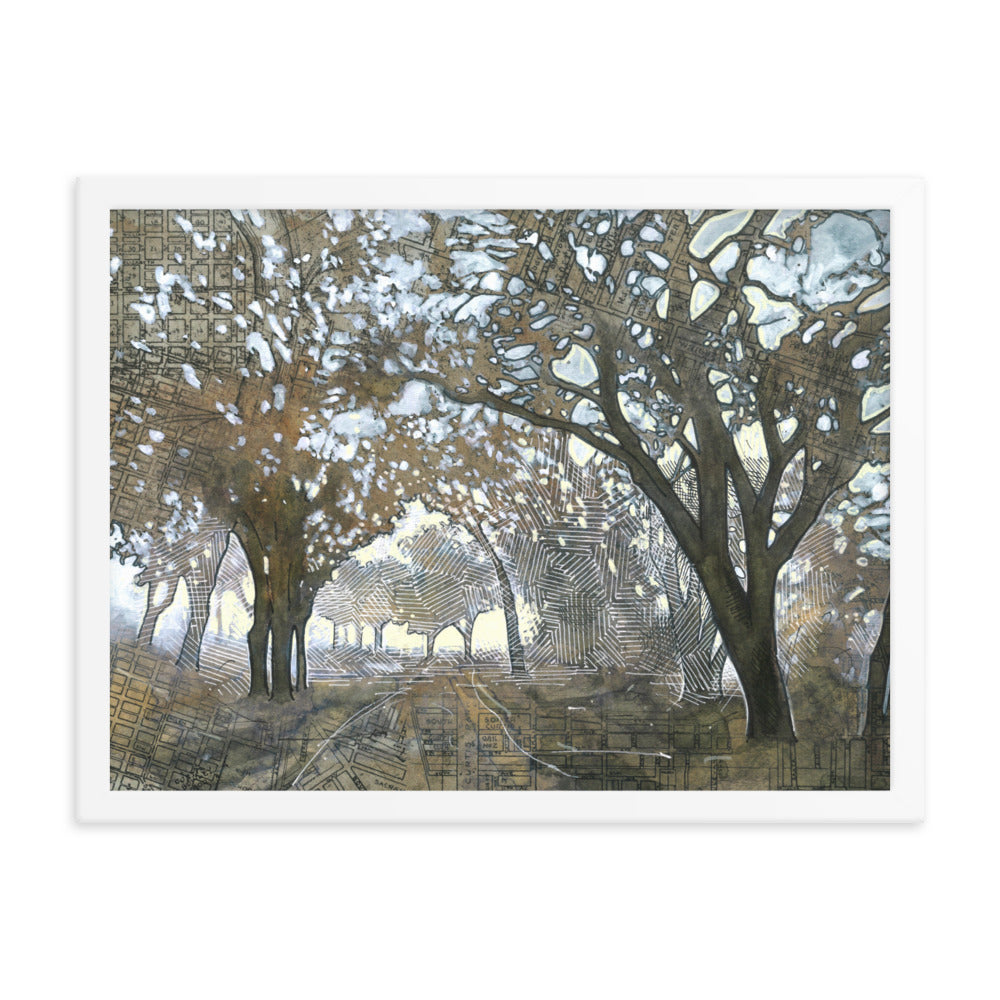 Oaken Path Study #3 Framed Print