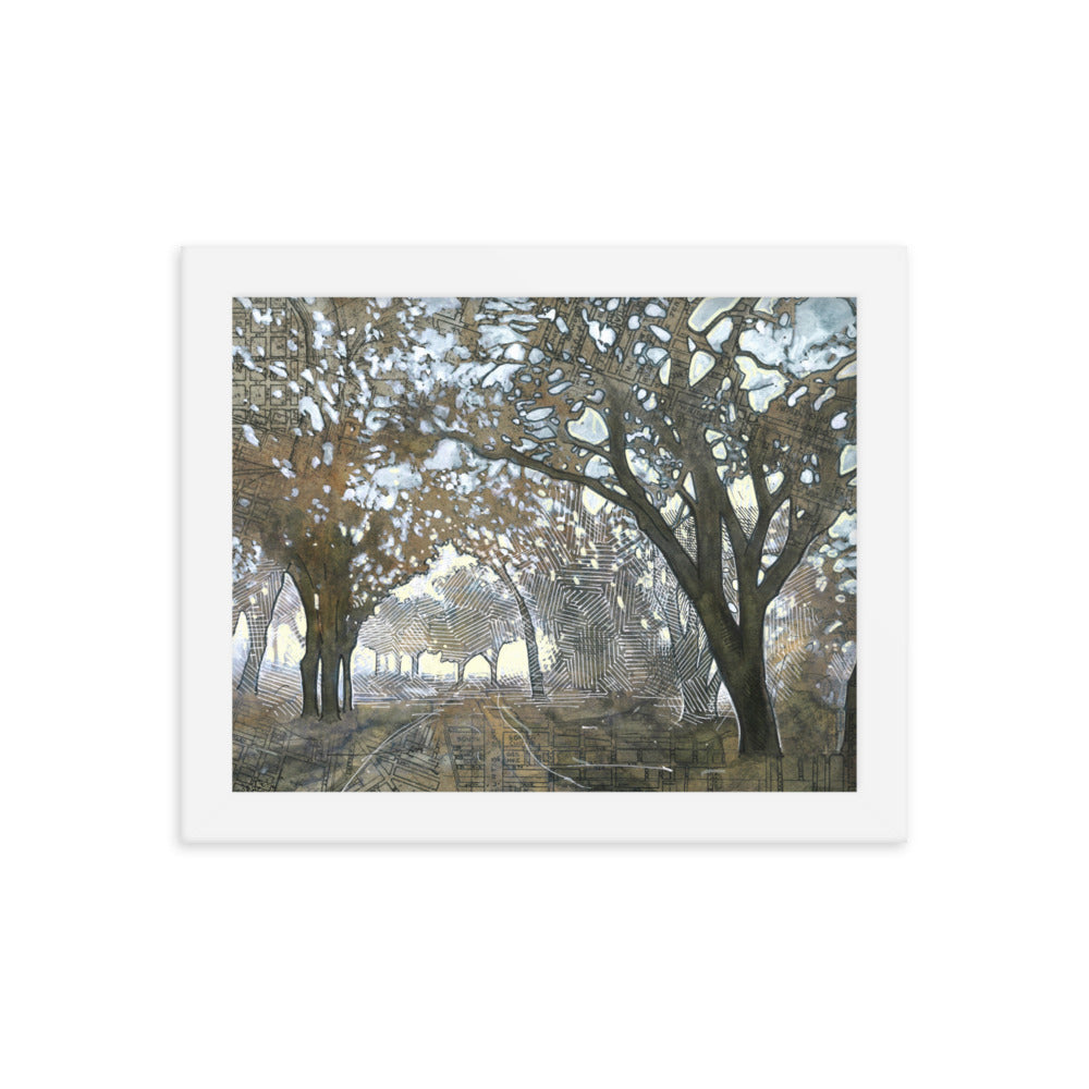 Oaken Path Study #3 Framed Print